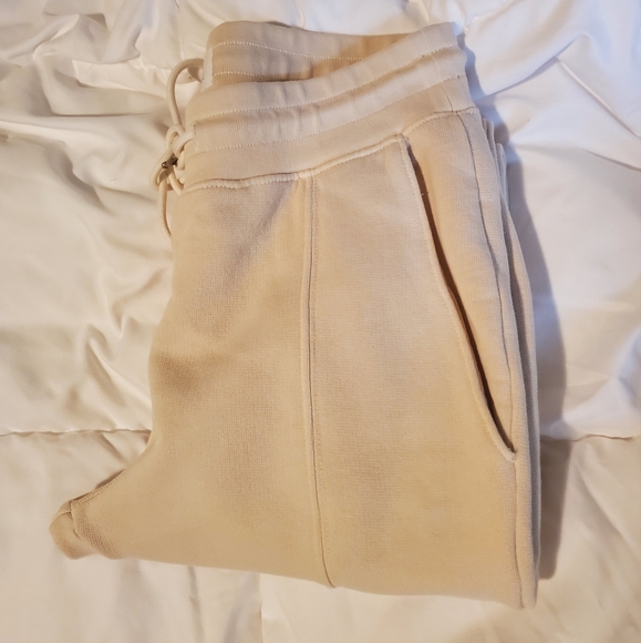 Mate the Label front seam fleece jogger, bone, xs - Picture 3 of 4